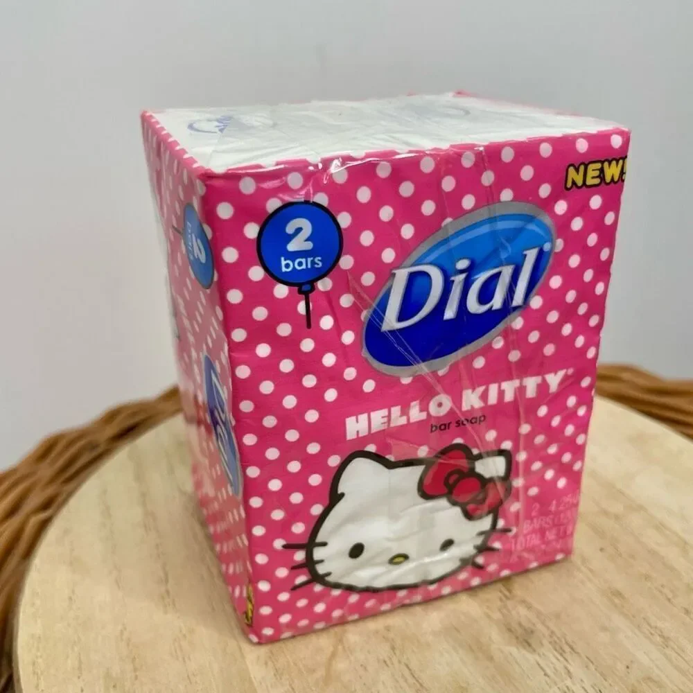 Rare Dial Sanrio Hello Kitty Bar Soap (2 Bars) New Sealed Collectable 2012 NWT
